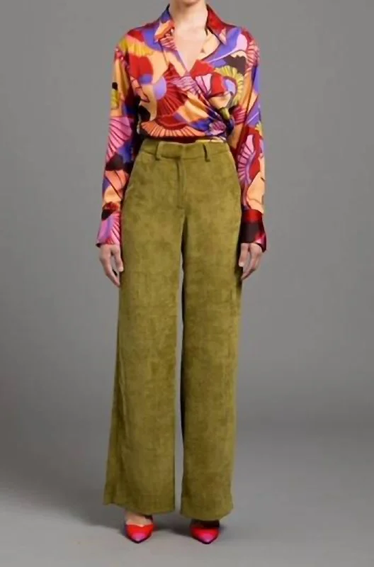 Kraftwerk Cord Pant In Moss