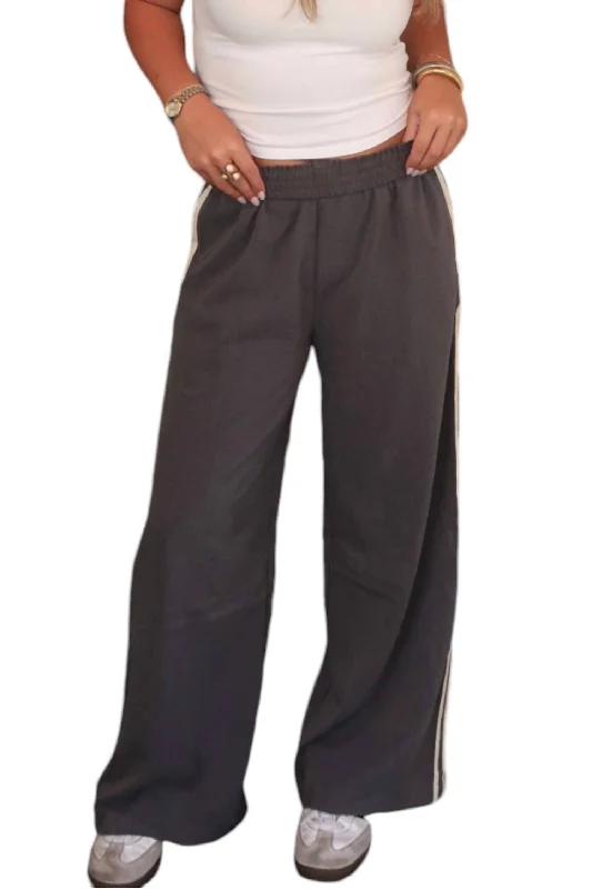 Off Track Bottom Pants In Gray