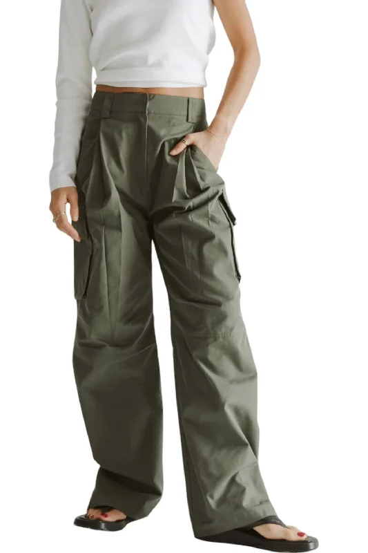 The Maddie Pants In Olive